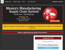 Tablet Screenshot of mexicosupplychainsummit.com
